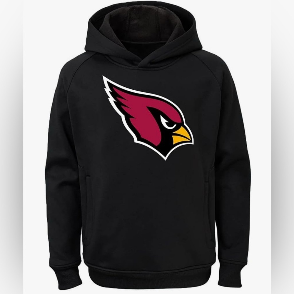 NFL Kids Black Hoodie with Red and Yellow Logo